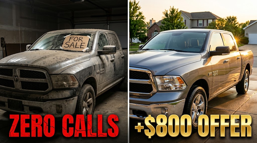 Detailing a car before selling it